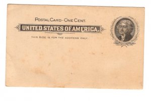 US  Postal Stationery Postcard McKinley One Cent