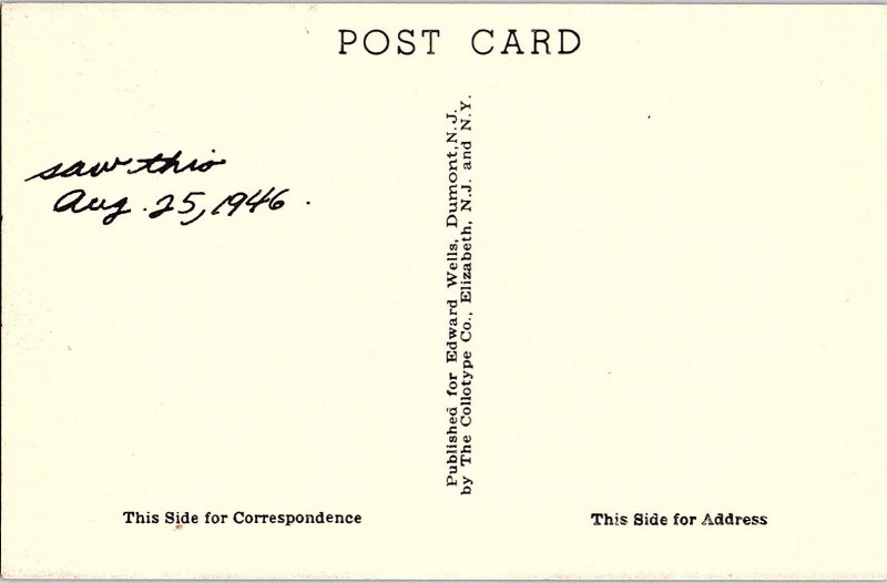 Postcard BUILDING SCENE Bennington Vermont VT AI0504