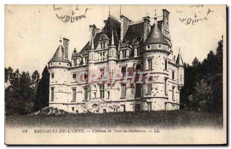 Old Postcard Bagnoles De L adorns Chateau de Tesse la Madeleine LL