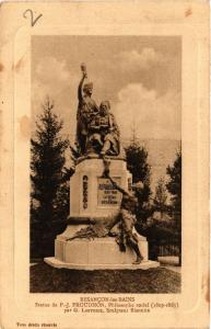 CPA BESANCON-les-BAINS - Statue de P. - J. Proudhon (486449)