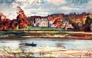 Scotland Abbotsford View From River 1906