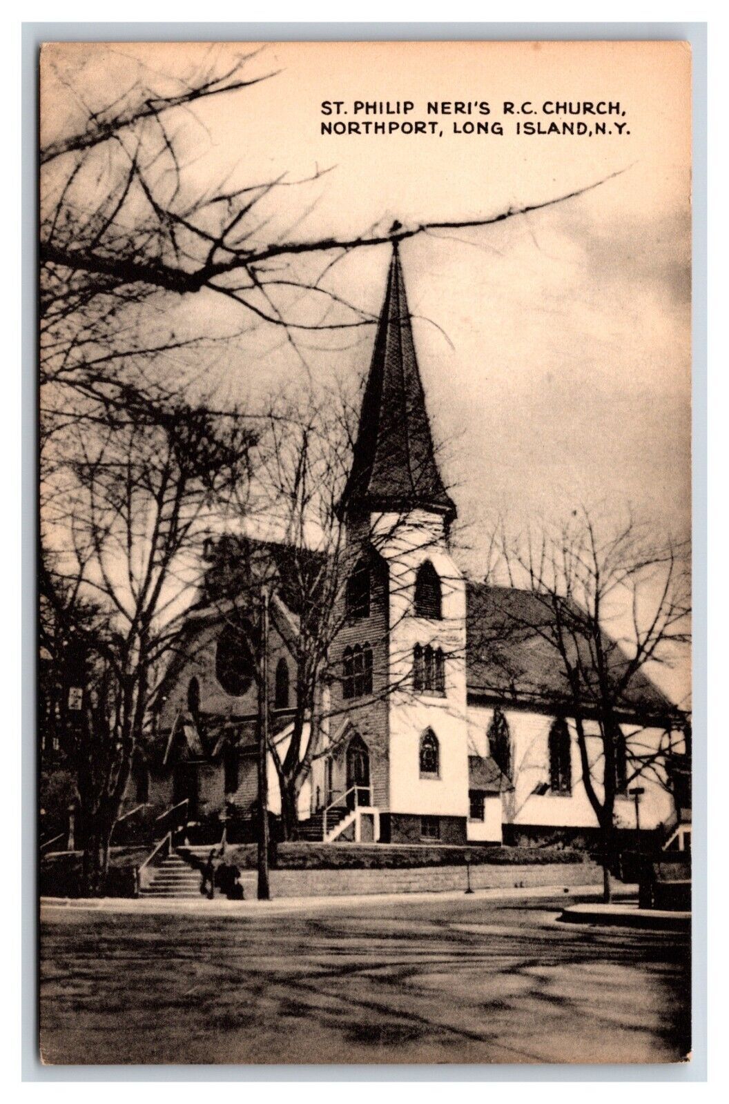 St Philip Church Northport Long Island New York NY UNP DB Postcard V14