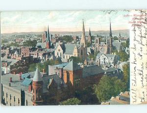 Pre-1907 PANORAMIC VIEW Worcester Massachusetts MA A3814