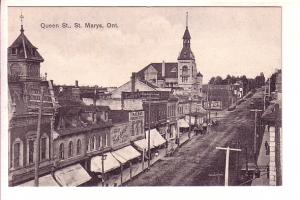 Queen Street, Downtown St Marys, Ontario, Signs J Ready Shoes,