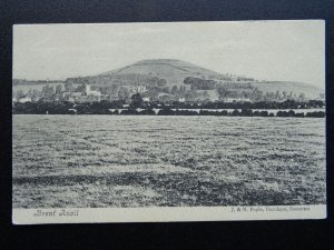 Somerset Levels BRENT KNOLL - Old Postcard by J.& B. Pople, Burnham