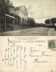 denmark, RANDERS, Amtmandsboligen (1909) Postcard