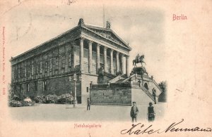 Vintage Postcard Nationalgalerie Art Museum Building Berlin Germany