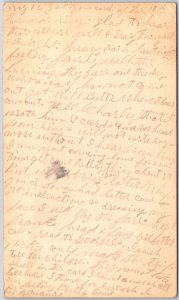 1913 Handwritten Letter From Auburn Nebraska Posted Postcard