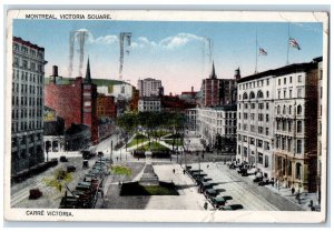 1929 Carre Victoria Montreal Victoria Square Canada Vintage Posted Postcard