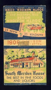 South Meriden, Conecticut/CT/Conn Match Cover, South Meriden House Restaurant