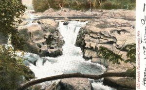 Vintage Postcard Adirondack Mountains Wilmington Falls New York NY Waterfalls