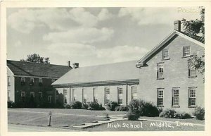 IA, Middle Amana, Iowa, High School, RPPC