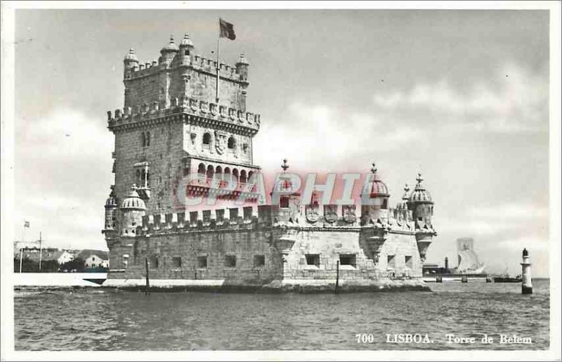 Postcard Modern Lisboa Torre de Belem