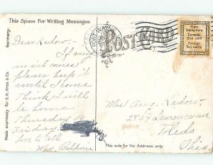 Divided-back COURTHOUSE SCENE Fort Wayne Indiana IN AF0221