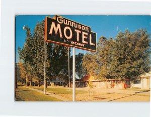 Postcard Gunnison Motel Gunnison Utah USA