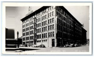 c1940's Hotel Spokane Washington WA RPPC Photo Unposted Postcard