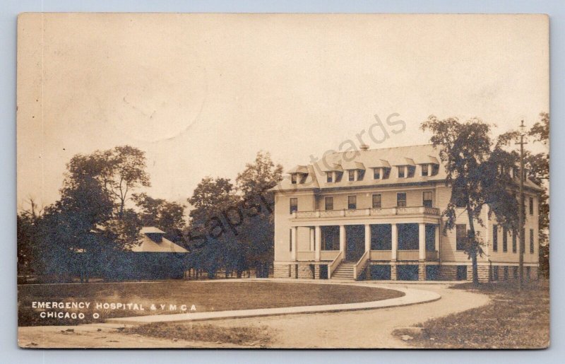 J87/ Chicago Willard Ohio RPPC Postcard c1910 Hospital Building  790