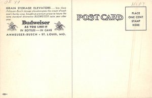 Grain Storage Elevators Budweiser Anheuser Busch, St. Louis MO USA Brewery Un...