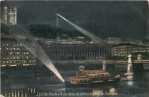 CPA France Lyon la Mouche d`Or les quais de Saone et le chateau de Fourviere