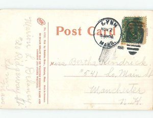 Divided-back NATURE SCENE Lynn Massachusetts MA AD7960