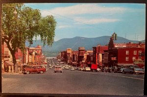 Vintage Postcard 1957 Broadway, looking East, Newburgh, New York (NY)