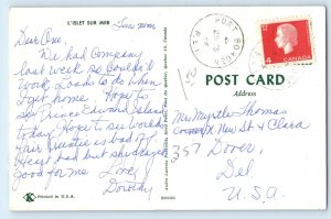 Port Borden Prince Edward Island Canada Postcard L'Islet Sur Mer c1950's