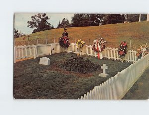 Postcard Grave of John F. Kennedy Arlington National Cemetery Virginia USA