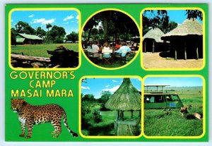 MASAI MARA GAME RESERVE, Kenya Africa ~ GOVERNOR'S CAMP 1984 ~ 4x6 Postcard