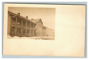 Vintage 1920's RPPC Postcard Depression Era Apartment Homes