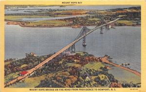 BF35984 mount hope bay newport R I mount hope bridge on t  USA   front/back scan