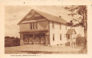 G37/ Upper Macopin New Jersey Postcard c1920 Fire House Department