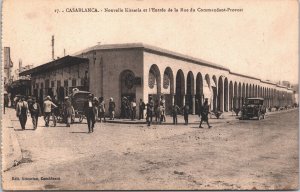 Morocco Casablanca Nouvelle Kissariat et l'Entree Vintage Postcard 03.83