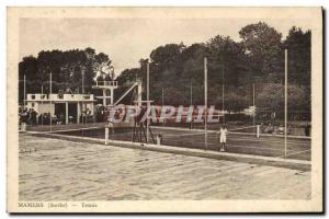 Postcard Old Tennis Mamers