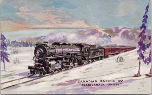 Canada Pacific Railway Transcanada Ltd Train World's Fliers TUCK Postcard E77