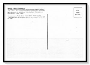 USPS 1983 Season's Greetings Jigzaw Puzzle & Postcard