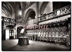 Modern Postcard Bourg en Bresse Ain Brou Church beginning the S XVI Stalls No...