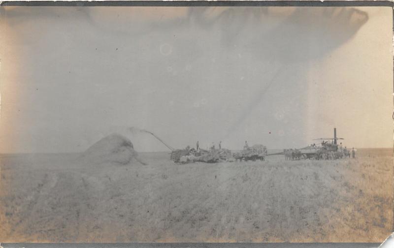 F13/ Occupational RPPC Postcard c1910 Threshing Crop Farm 11