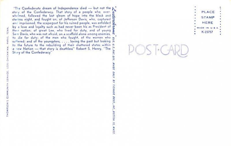 Infantryman Civil War Postcard