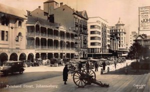 Real Photo Postcard Pritchard Street in Johannesburg, South Africa~121273