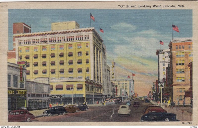 LINCOLN , Nebraska , 1930-40s ; O Street