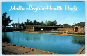 MALTA, Montana MT ~ LEGION HEALTH POOL c1960s Phillips County Postcard
