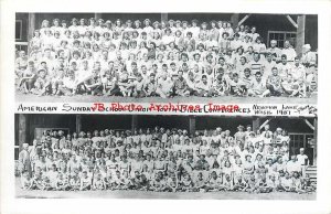 WA, Newman Lake, Washington, RPPC, Sunday School Union Youth Bible Conference