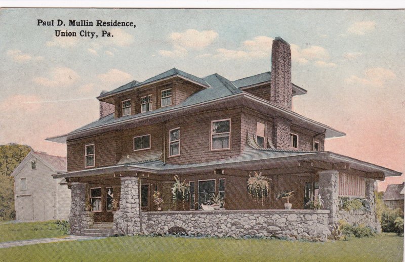 UNION CITY, Pennsylvania, 1900-10s; Paul D. Mullin Residence