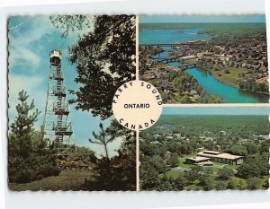 Postcard Attractions & Aerial View of Parry Sound Ontario Canada