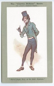 Pickwick Papers Mr. Jingle Charles Dickens Series Signed Kyd Postcard