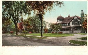 Vintage Postcard 1905 Crescent Hill Residences Springfield Street View MA