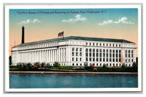 Vintage 1920's Postcard Bureau of Engraving Building on Potomac Washington DC