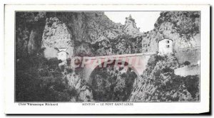 Old Postcard Menton Pont Saint Louis Advertisement Chocolate the colonial com...