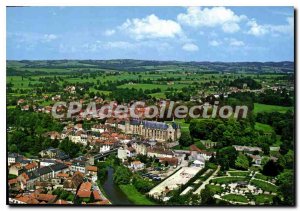 Postcard Old Lapalisse Allier General Aerial view and castle