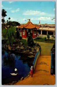 Oriental Garden, International Jet Airport, Honolulu, Hawaii, 1965 Postcard